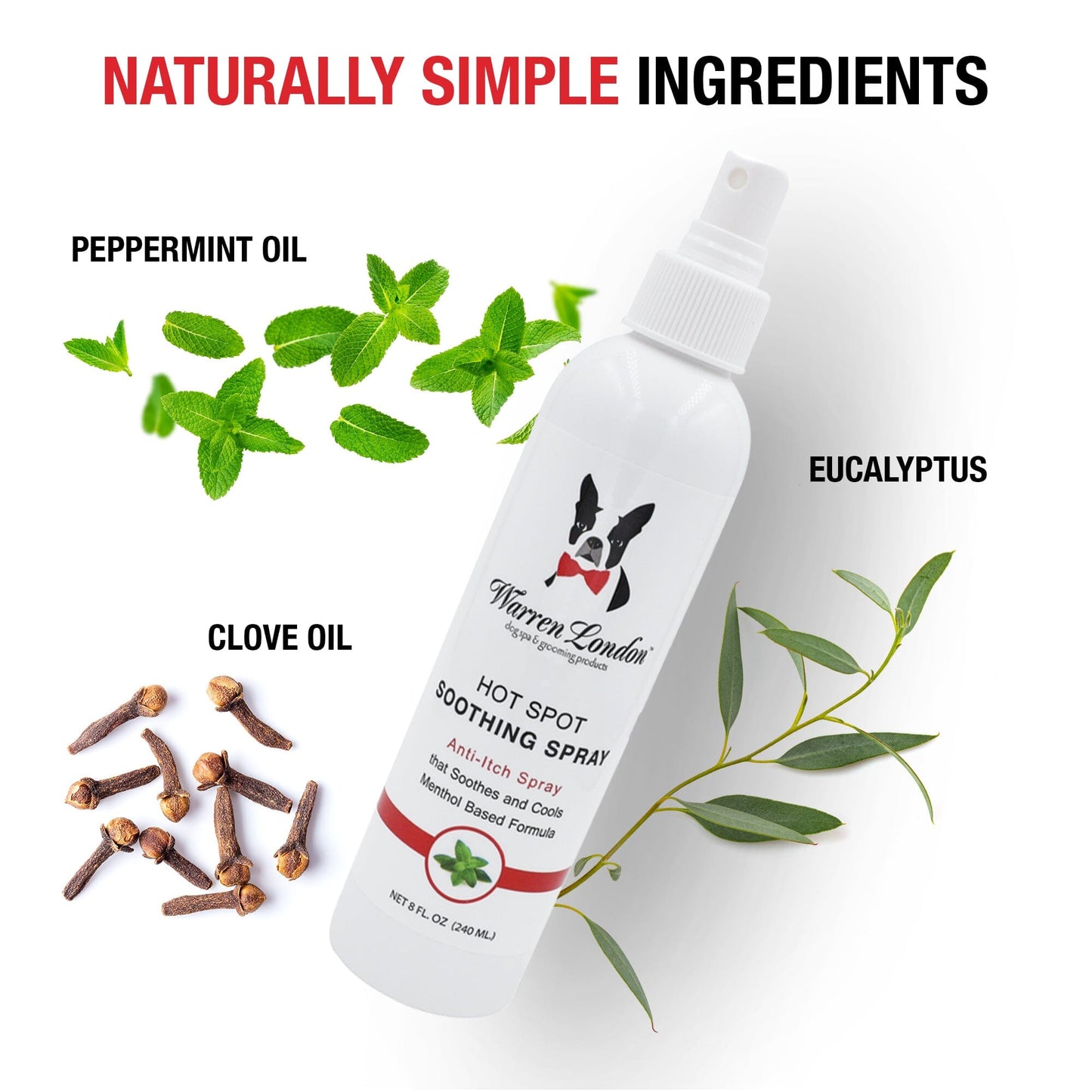 Hot Spot Soothing Spray - Professional Size Grooming Size Product Warren London