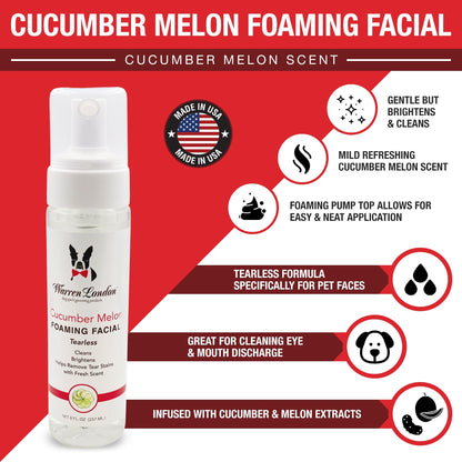 Cucumber Melon Foaming Facial - Professional Size - Refill Grooming Size Product Warren London 