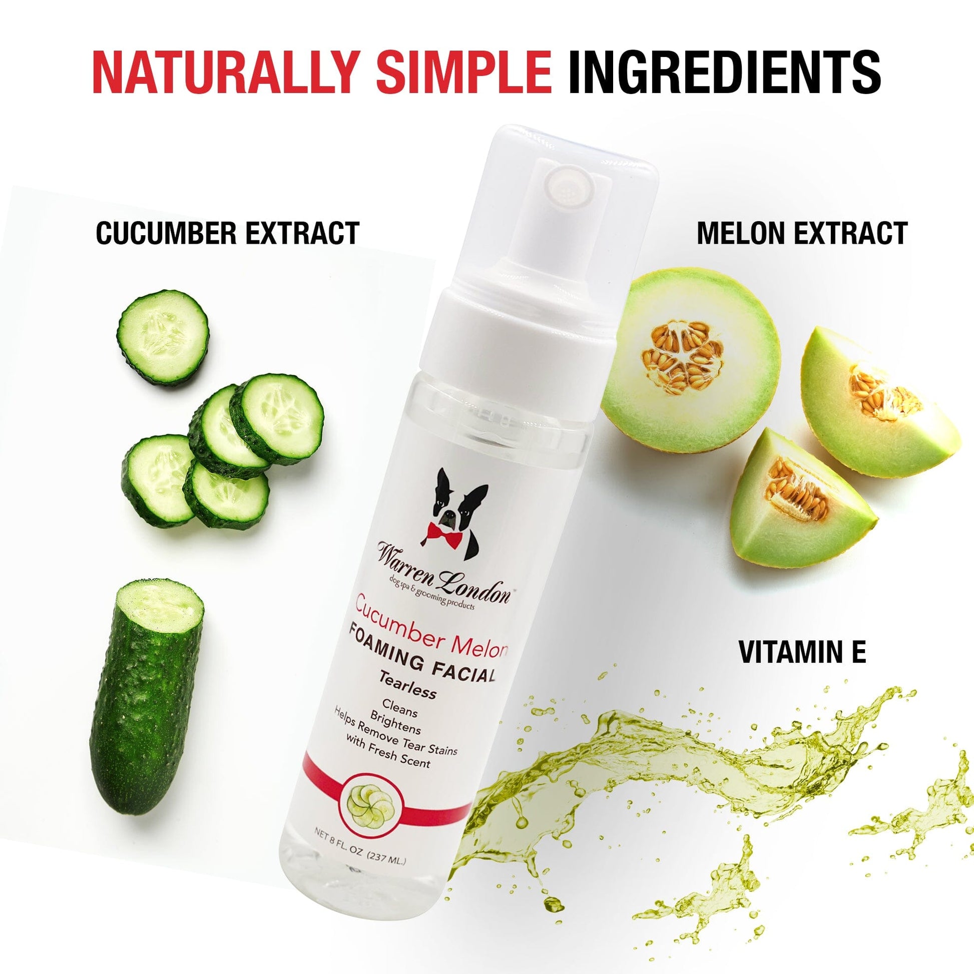 Cucumber Melon Foaming Facial - Professional Size - Refill Grooming Size Product Warren London 