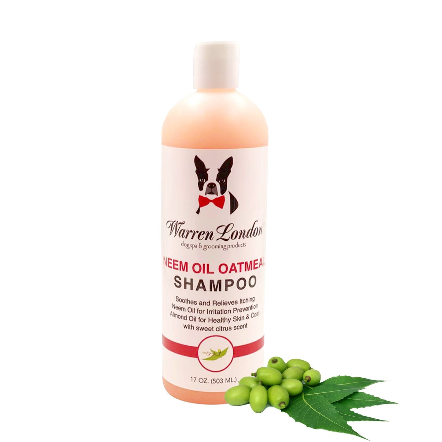Neem Oil Oatmeal Shampoo - Soothes and Prevents Itching - Professional Size Grooming Size Product Warren London 