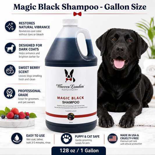 Magic Black Brightening Dog Shampoo - Professional Size