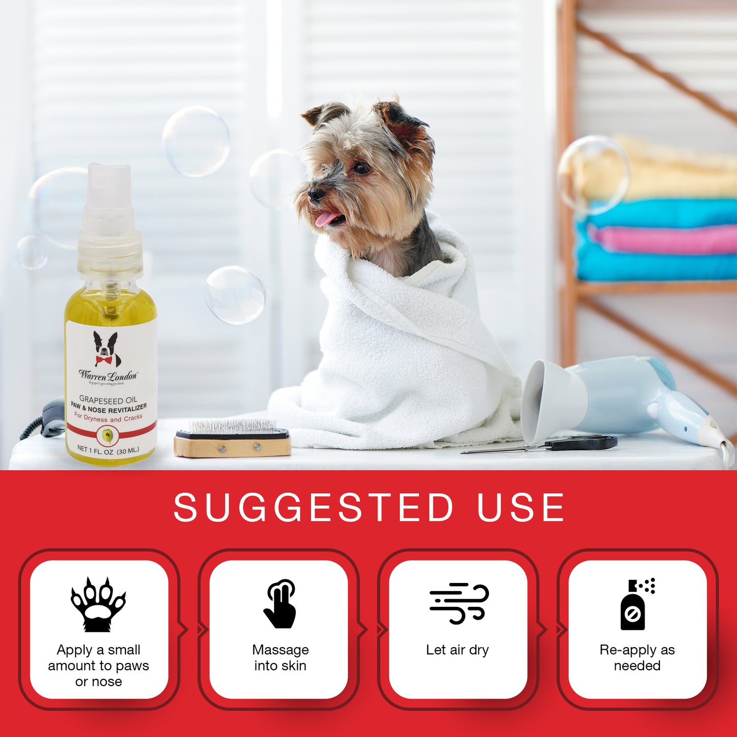 Grapeseed Oil Paw & Nose Revitalizer Spa Product Warren London