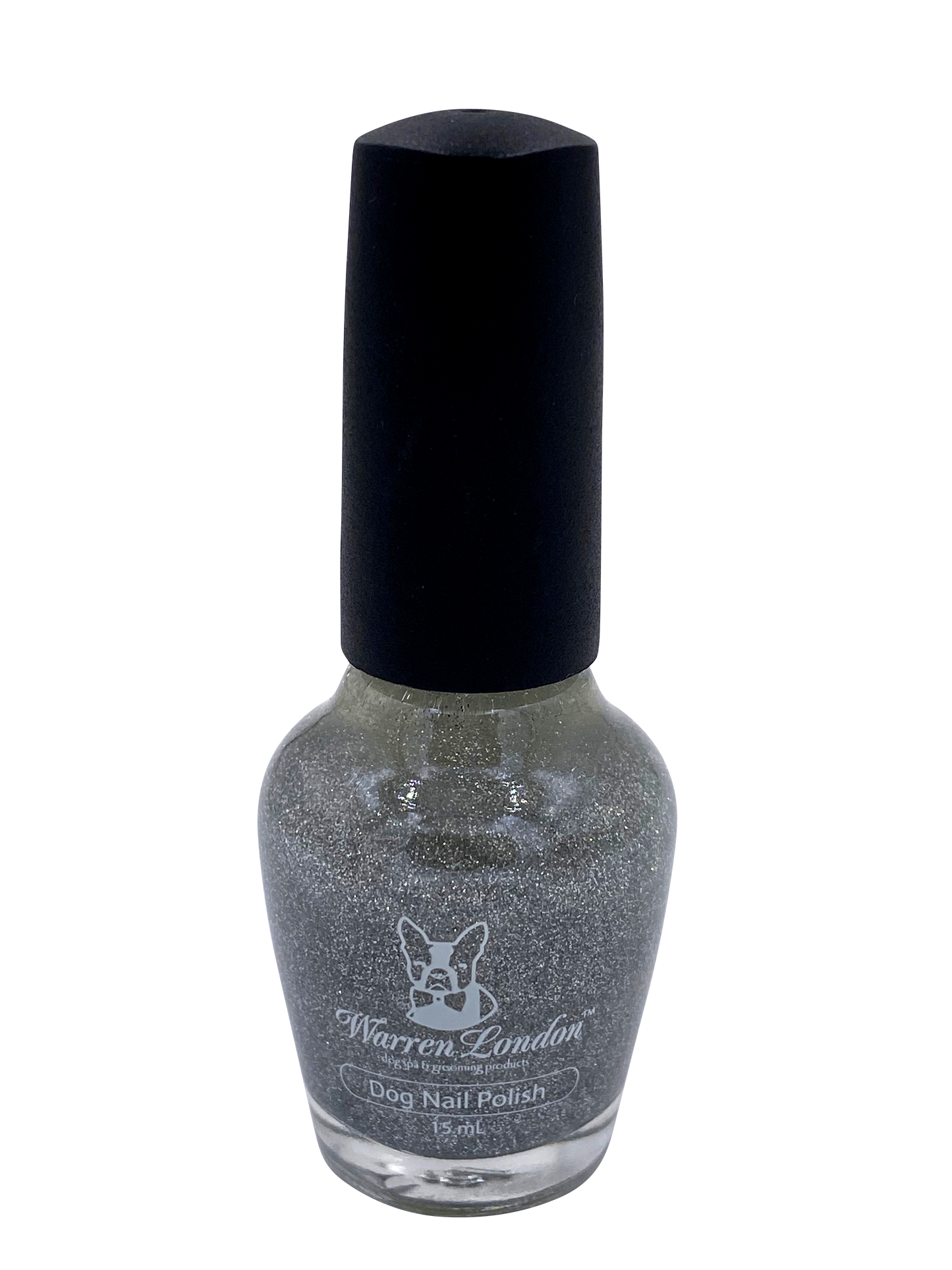 Dog Nail Polish - Polish Bottles with Brush Dog Nail Polish Warren London Diamond In the Ruff (Sparkle Silver)