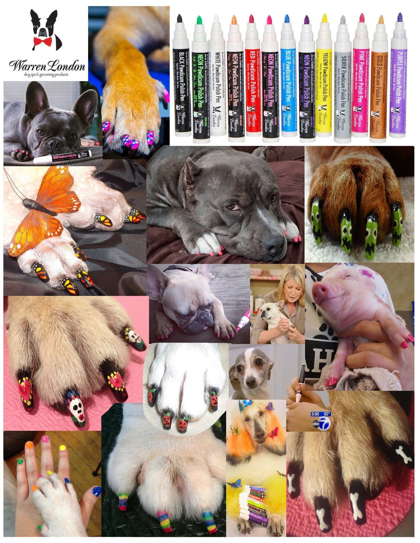 Dog Nail Art Printout Dog Nail Polish Warren London