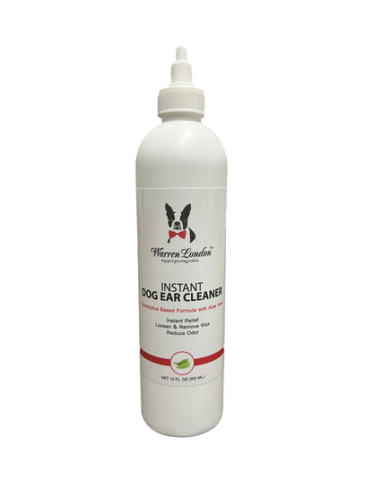 Instant Ear Cleaner For Dogs - Removes Wax and Odor Spa Product Warren London 12 Oz 
