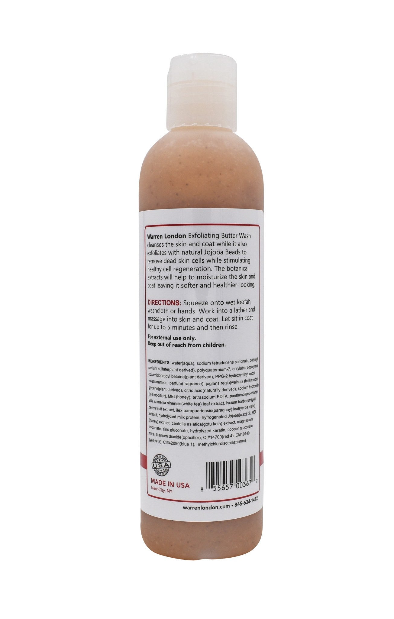 Exfoliating Butter Wash Dog Shampoo - With Natural Jojoba Beads Spa Product Warren London