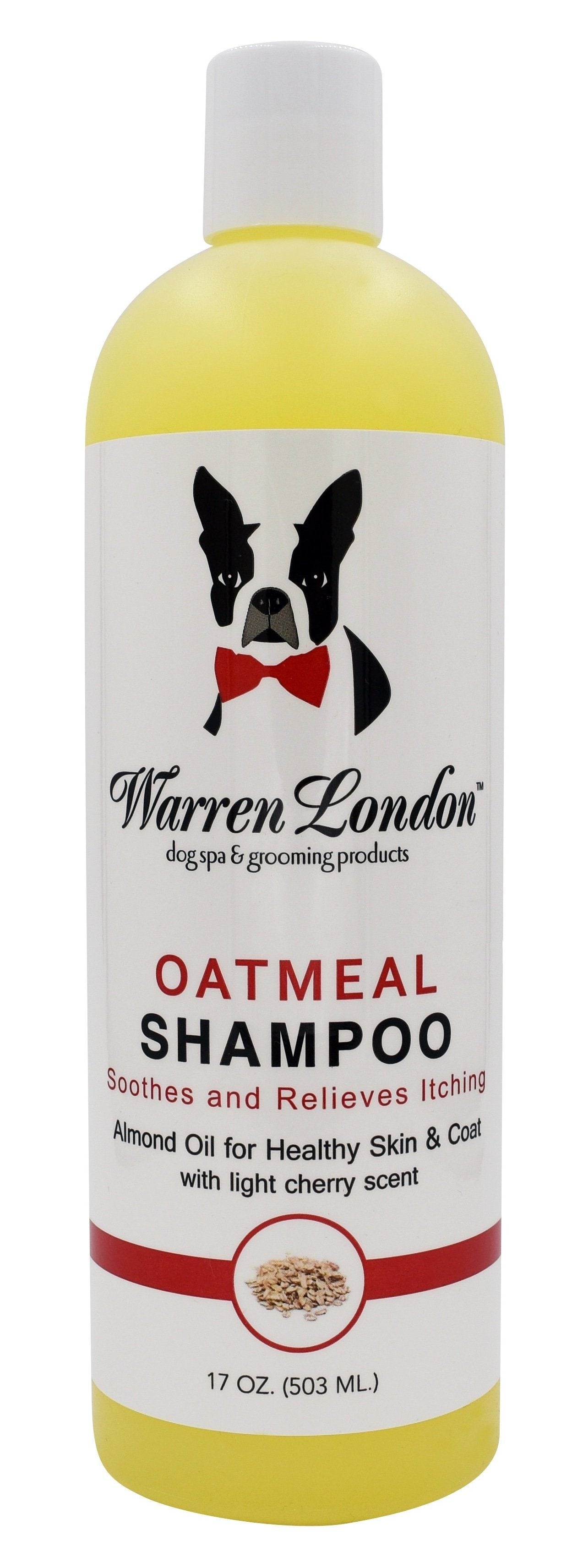 Oatmeal Shampoo - For Dogs With Itchy Skin and Coats - Cherry Scented Dog Shampoo Warren London 