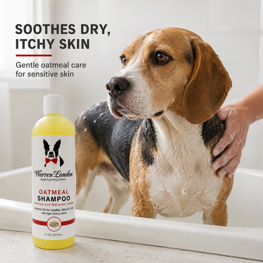 Oatmeal Dog Shampoo for Dry, Itchy Skin – Cherry Scent, 17 oz