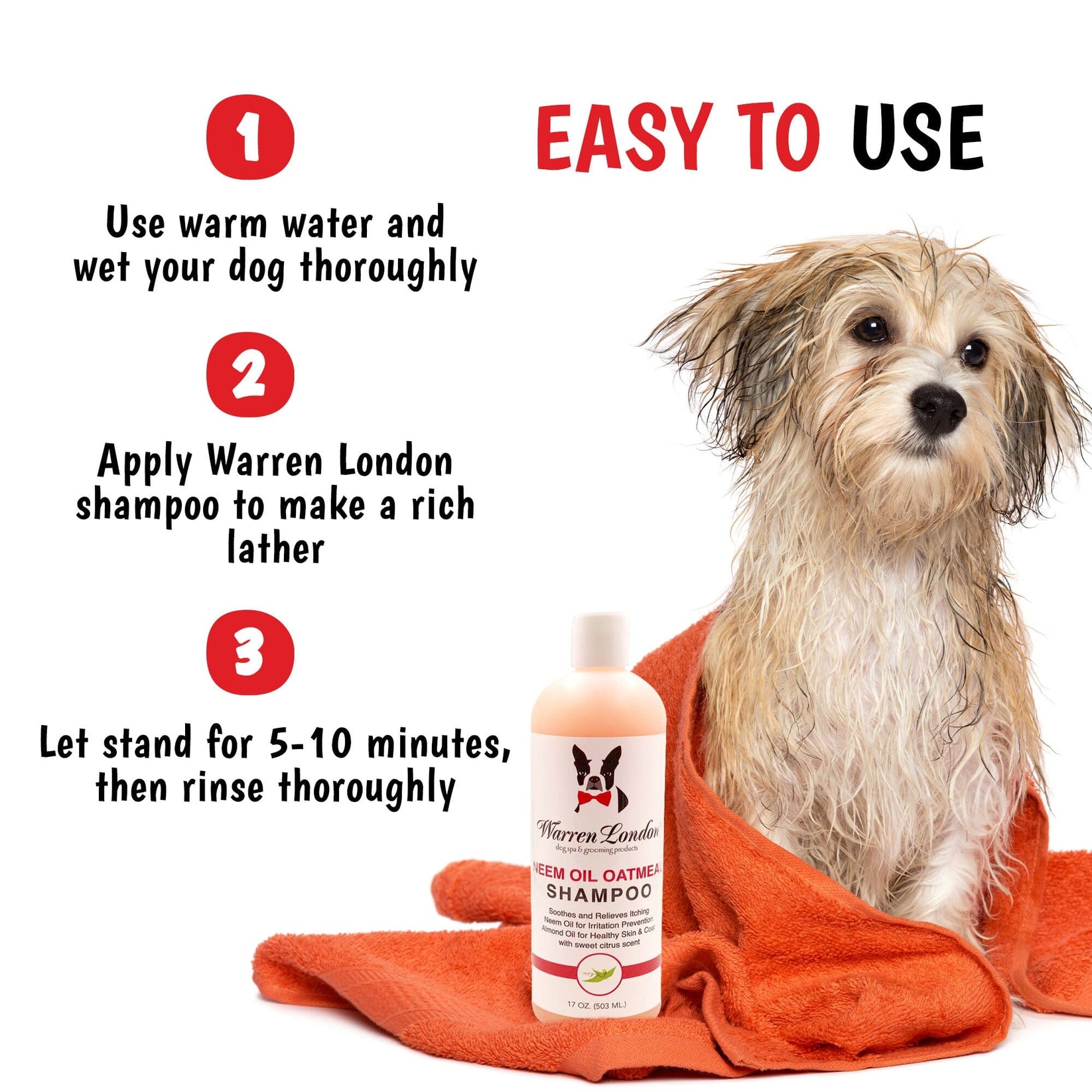 Thumbnail for Flea And Tick Shampoo For Cats Using Neem