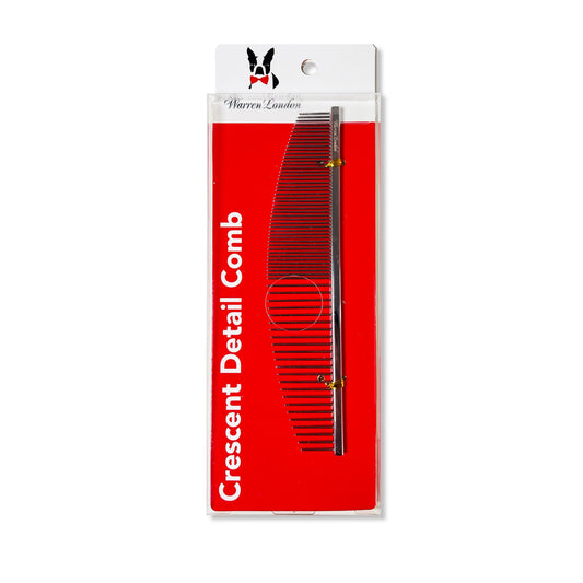 Crescent Detail Comb Pet Combs & Brushes Warren London 