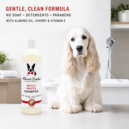 Magic White Brightening Dog Shampoo - Cherry Scented - 17oz