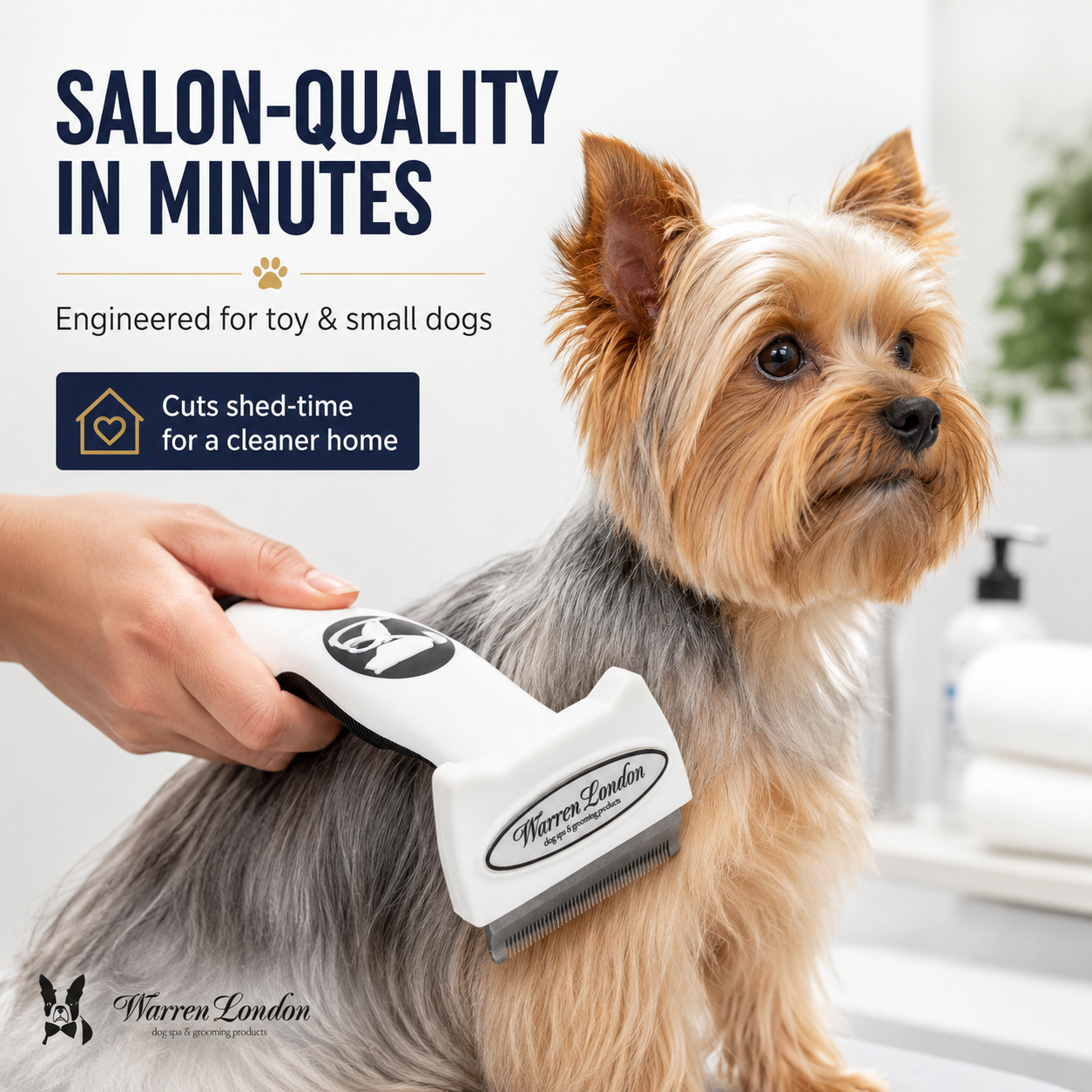 Warren London Short Hair Deshedding Brush