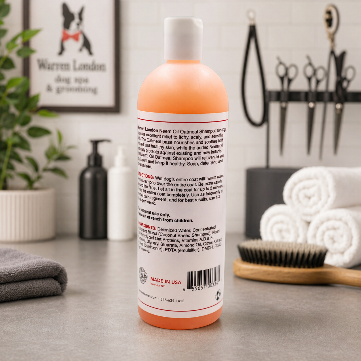 Neem Oil Oatmeal Shampoo - Soothes & Relieves Itching - Insect Repellant