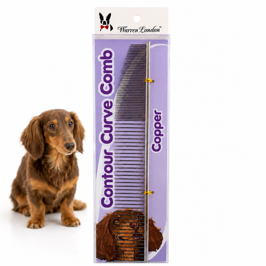 Contour Curve Copper Dog Grooming Comb 10'