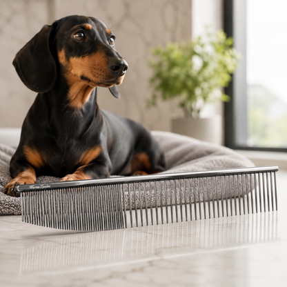 Contour Curve Copper Dog Grooming Comb 10'