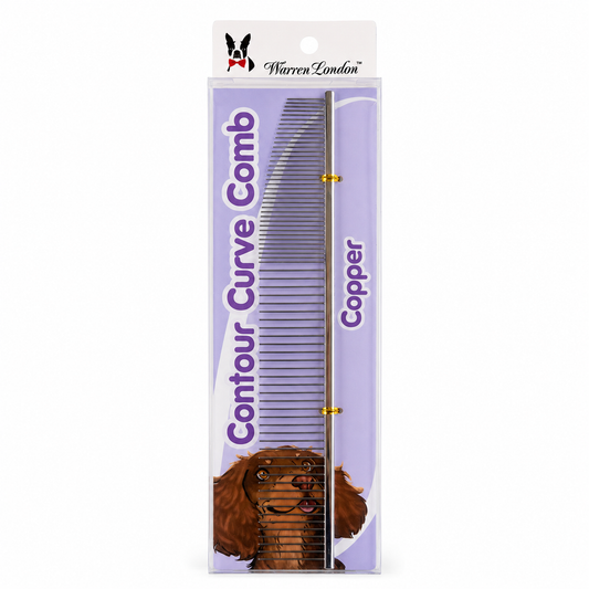 Contour Curve Copper Dog Grooming Comb 10'