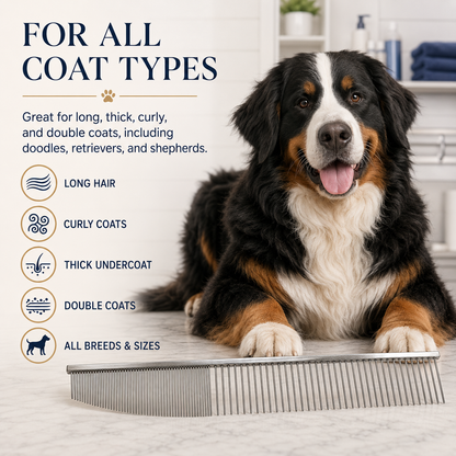 Contour Curve Copper Dog Grooming Comb