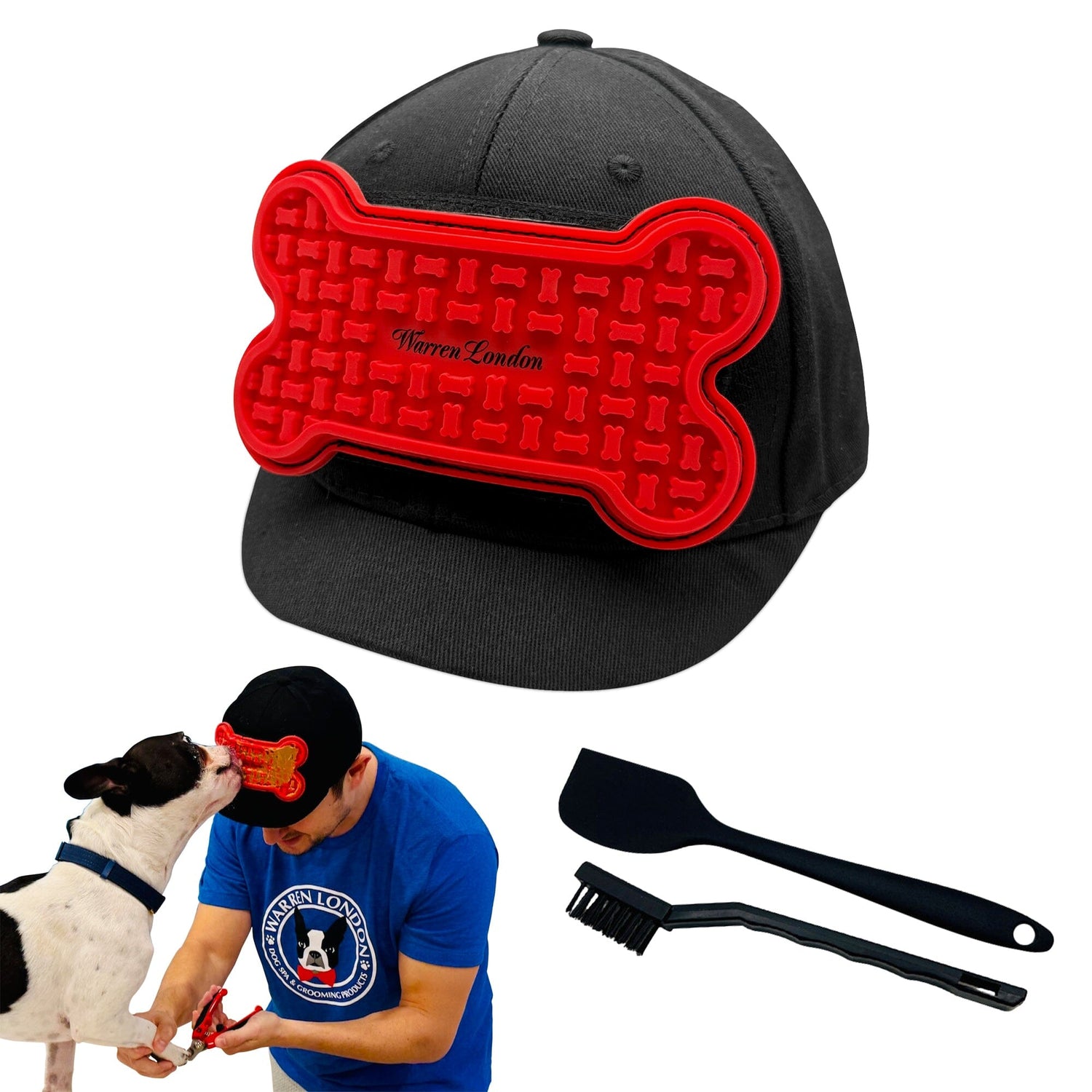 Distract-A-Hat ™ The Dog Lick Hat Pet Grooming Supplies Warren London Dog Lick Hat 