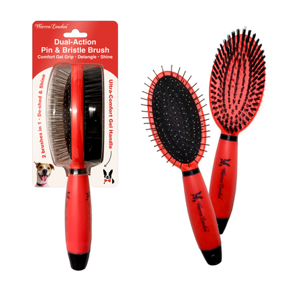 Dual-Action Pin & Bristle Brush
