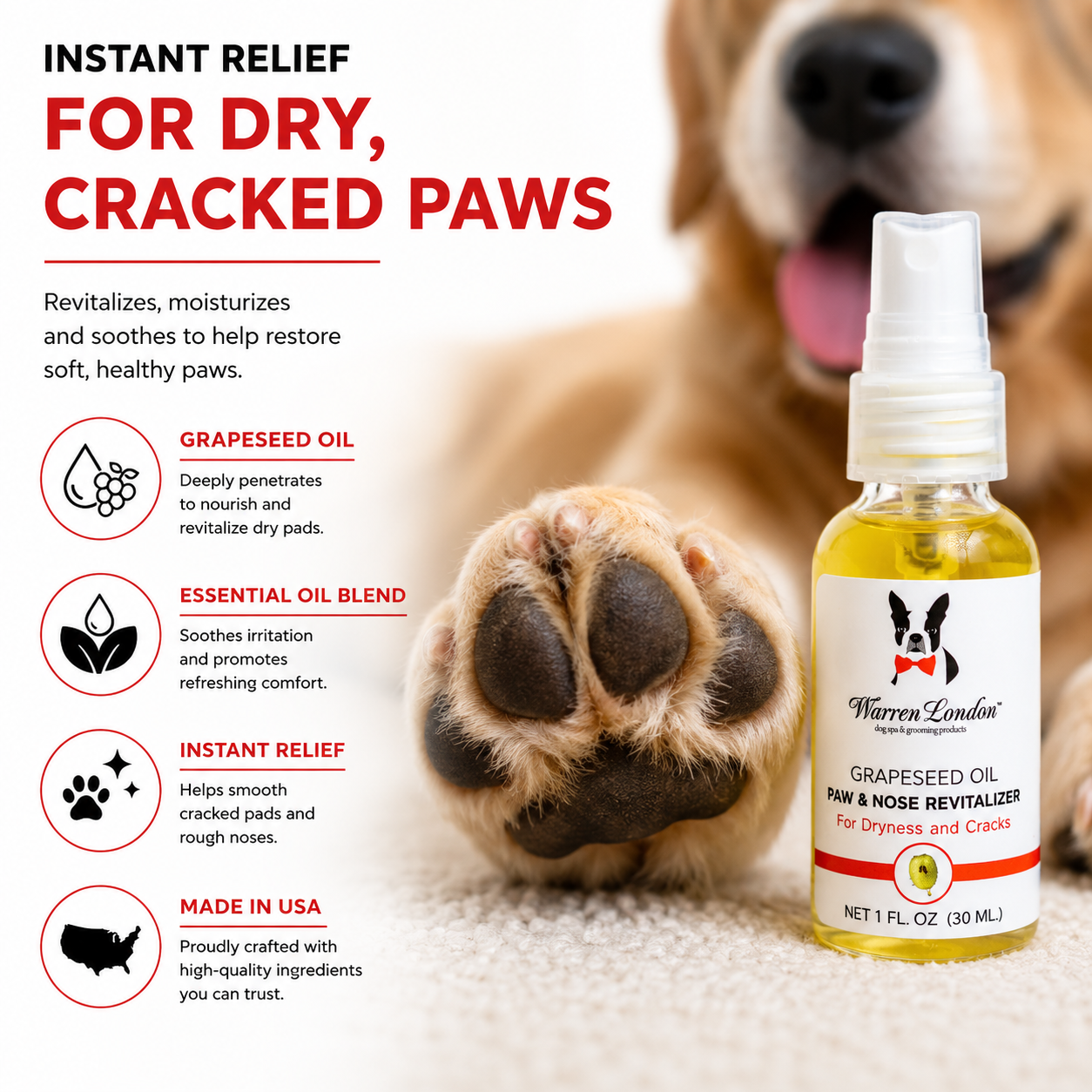Grapeseed Oil Paw & Nose Revitalizer