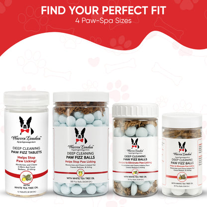 Deep Cleaning Paw Fizz Tablets - Soothes Itchy, Irritated Paws