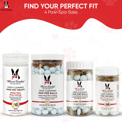 Deep Cleaning Paw Fizz Tablets - Soothes Itchy, Irritated Paws