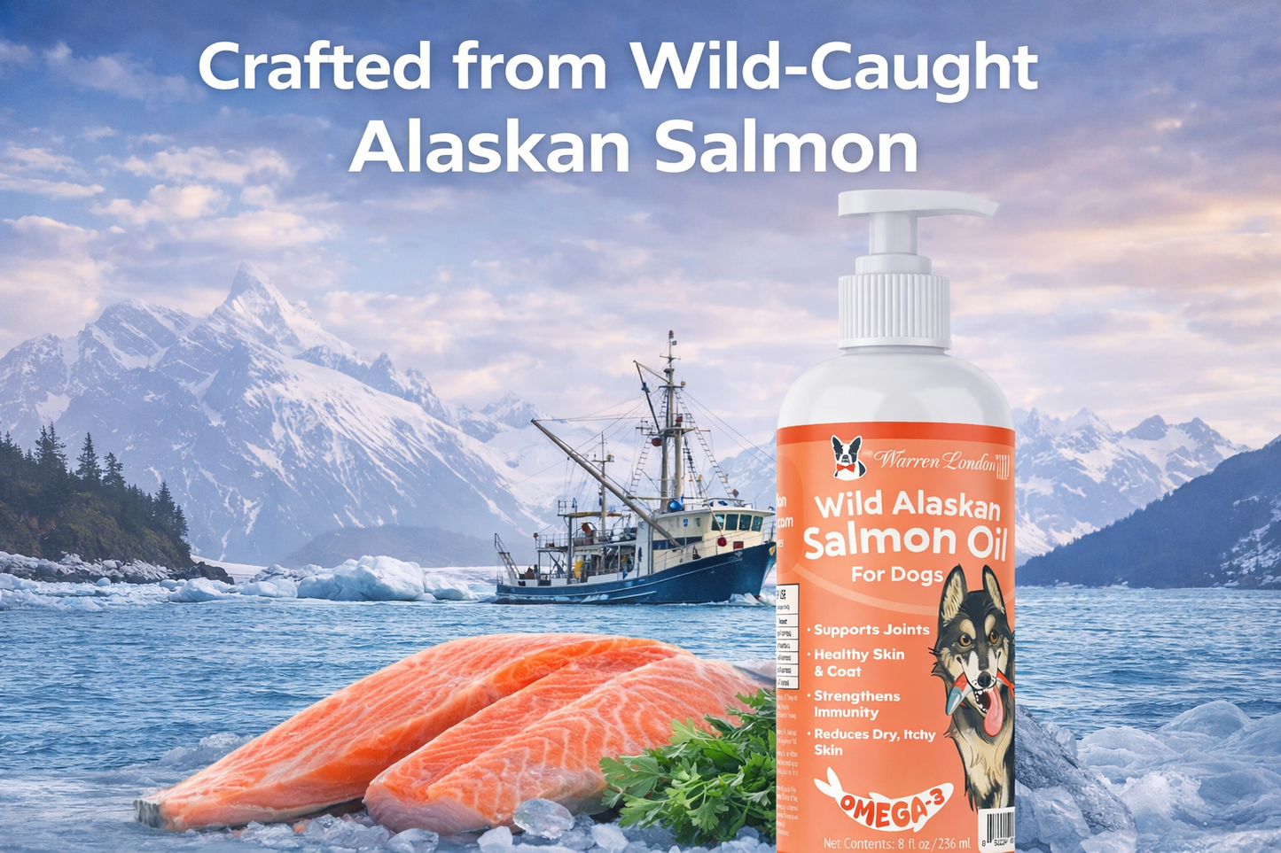 Wild Alaskan Salmon Oil 8 oz.