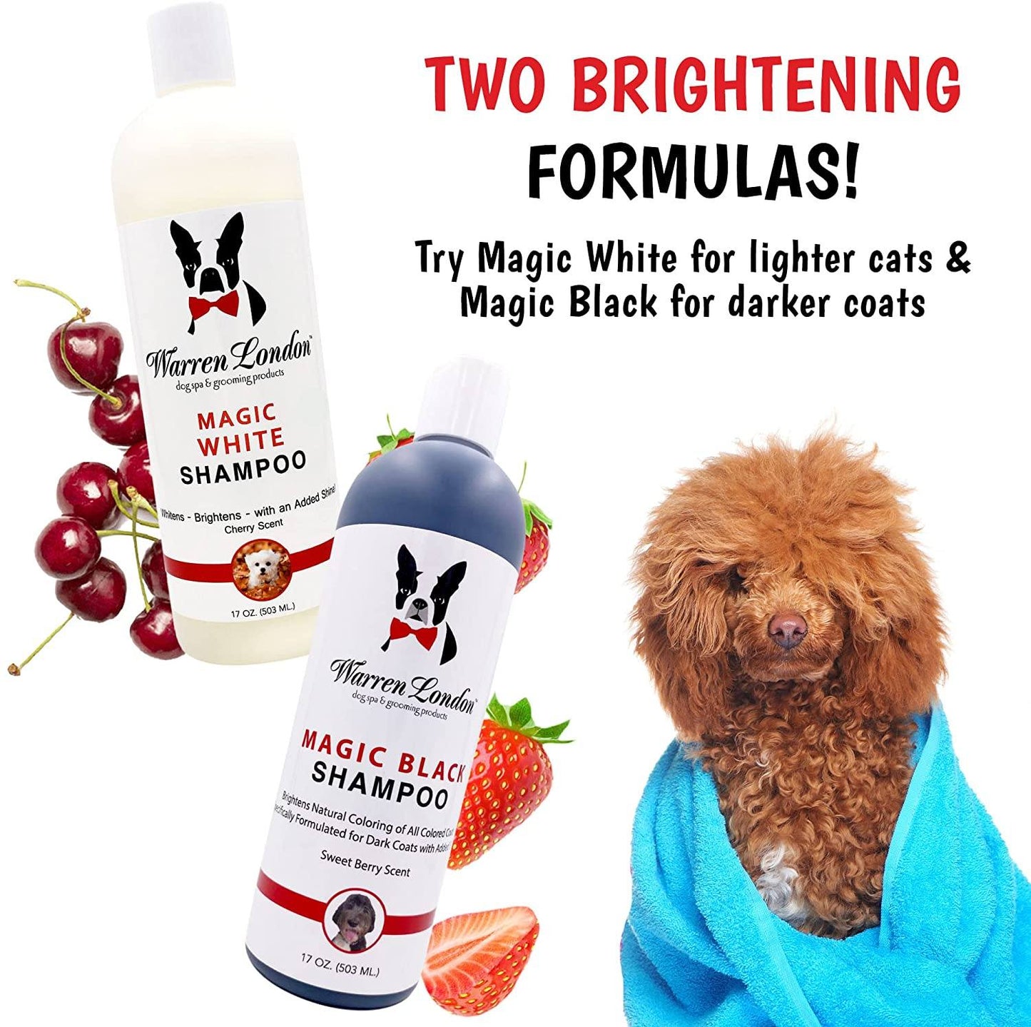 Magic Black Brightening Dog Shampoo Pet Shampoo & Conditioner Warren London 