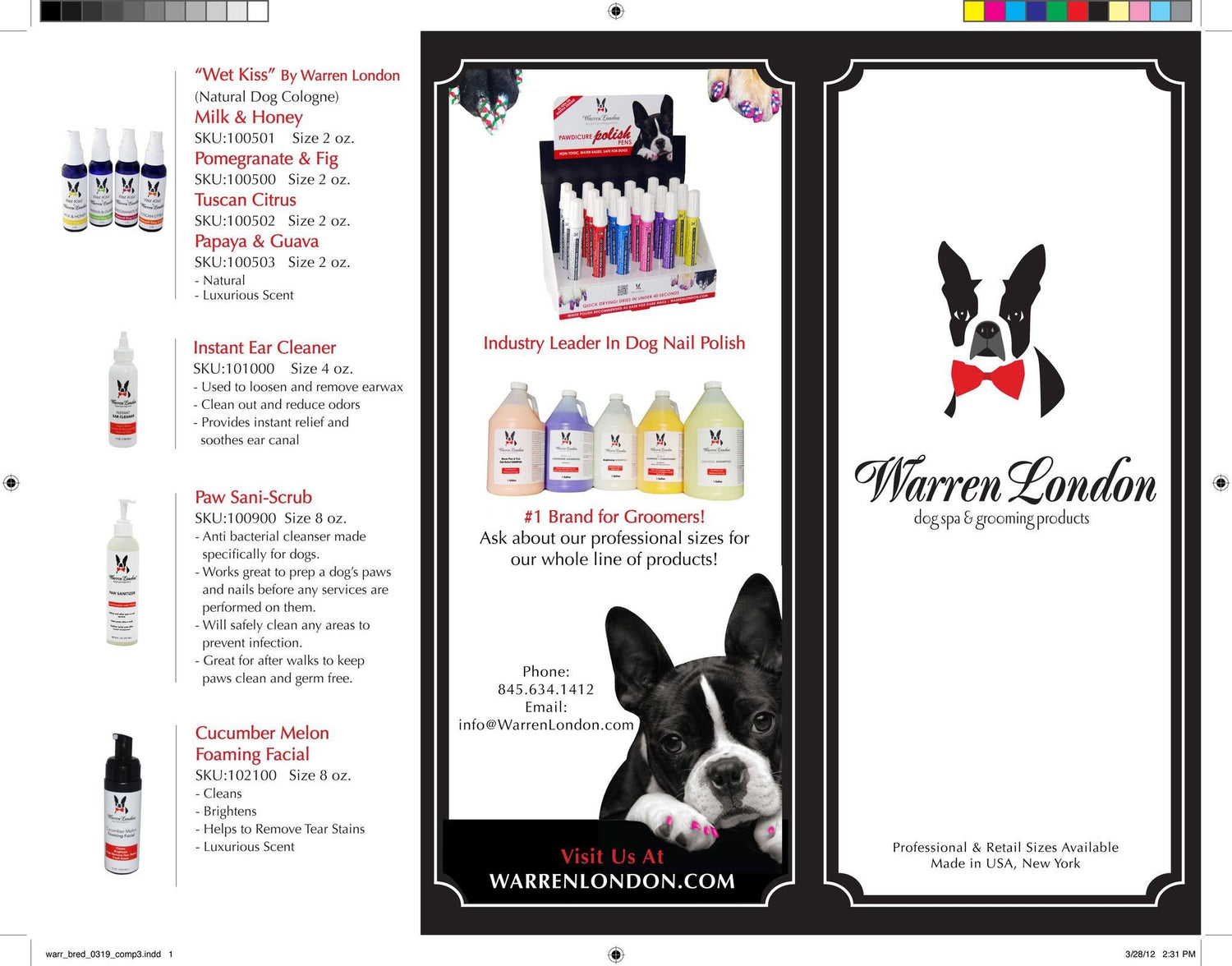 Brochure Pack of 10 Warren London 