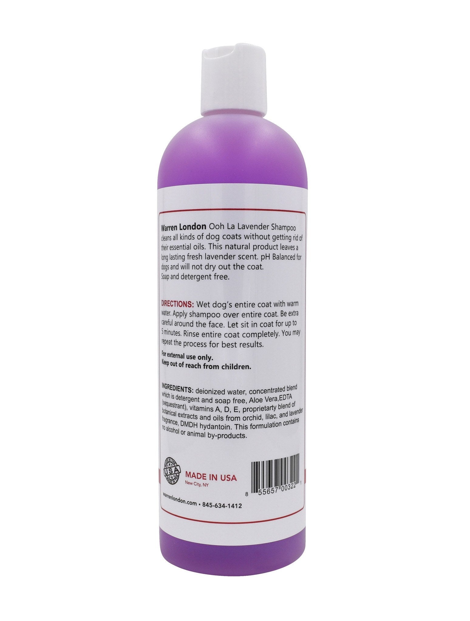 Calming Lavender Dog Shampoo w/Aloe Vera Essential Oils – Warren