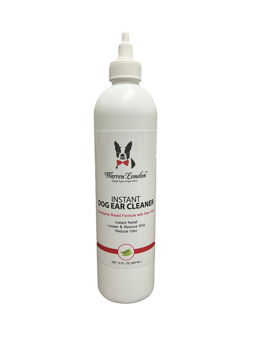 Instant Ear Cleaner For Dogs - Professional Size - Removes Wax and Odor Spa Product Warren London 12 Oz 