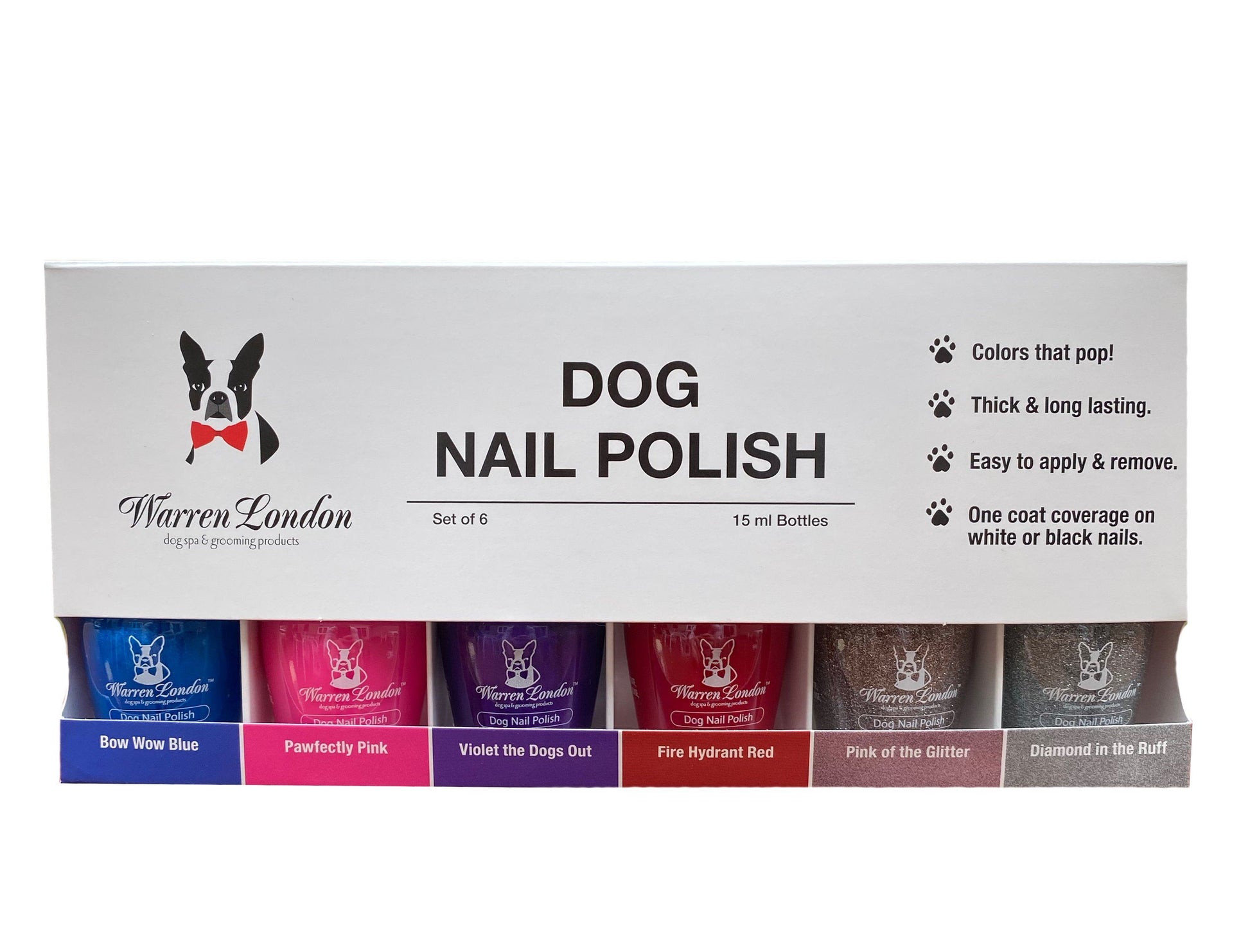 Dog Nail Polish - Polish Bottles with Brush Dog Nail Polish Warren London 