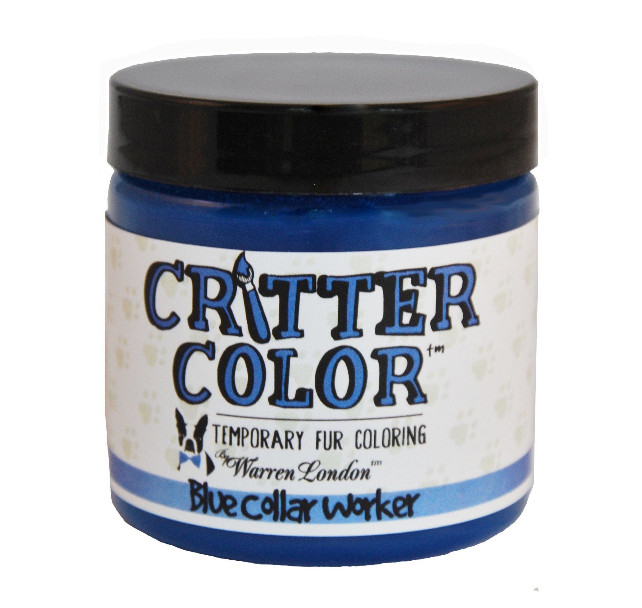 Critter Color - Temporary Pet Fur Coloring/Dog Dye Spa Product Warren London Blue Collar Worker 